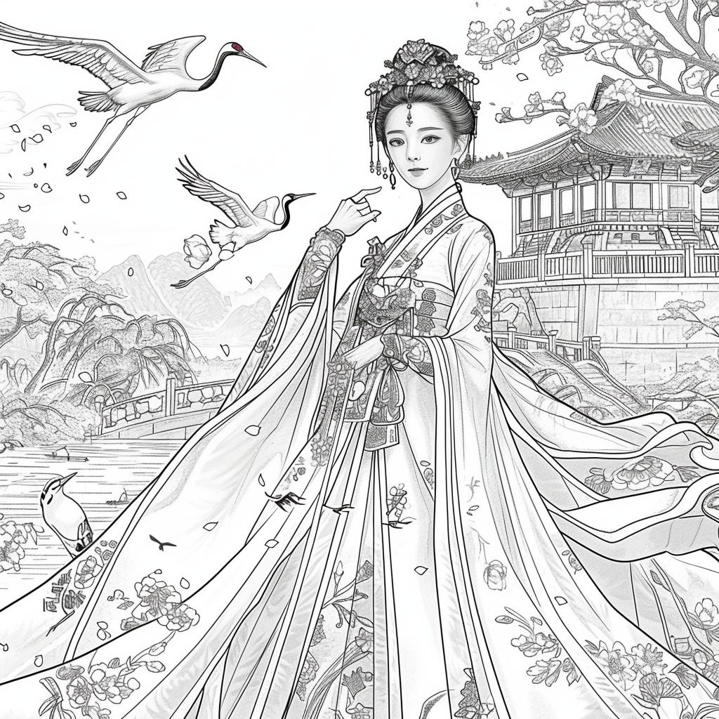 The Blossom Princess by the Water
