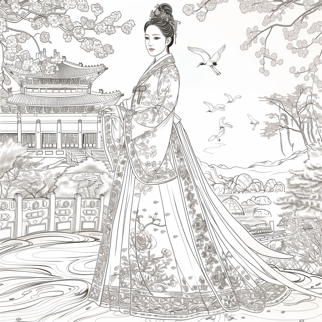 The Blossom Princess by the Water