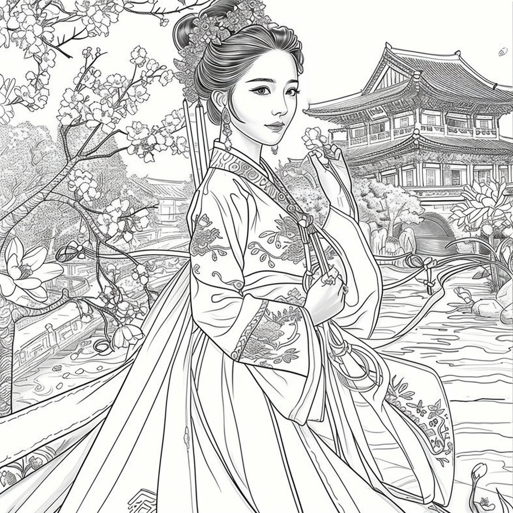 The Blossom Princess by the Water