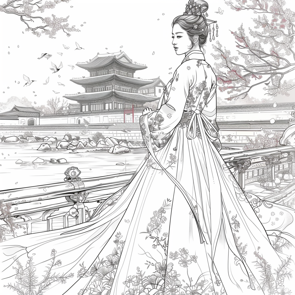 The Blossom Princess by the Water