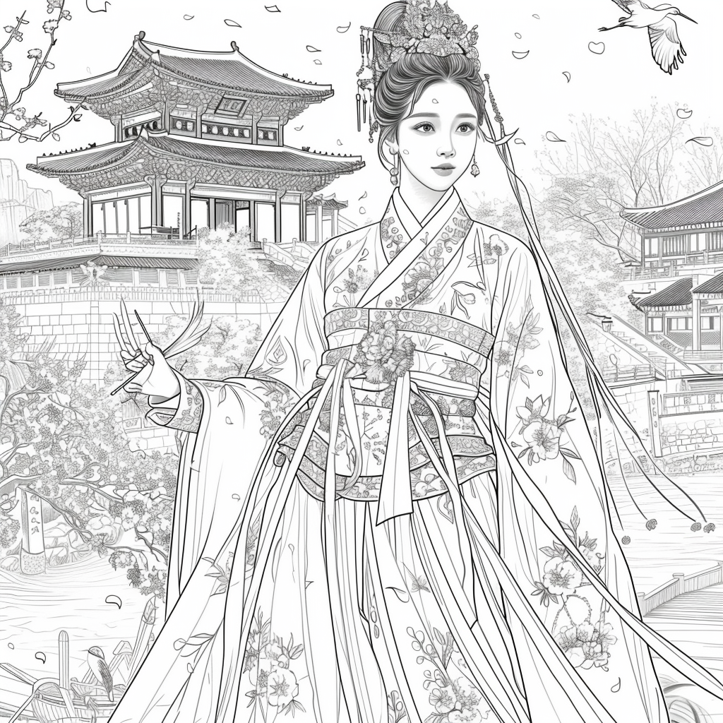The Blossom Princess by the Water