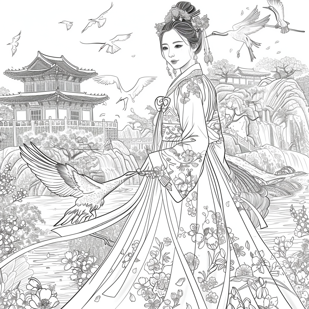 The Blossom Princess by the Water