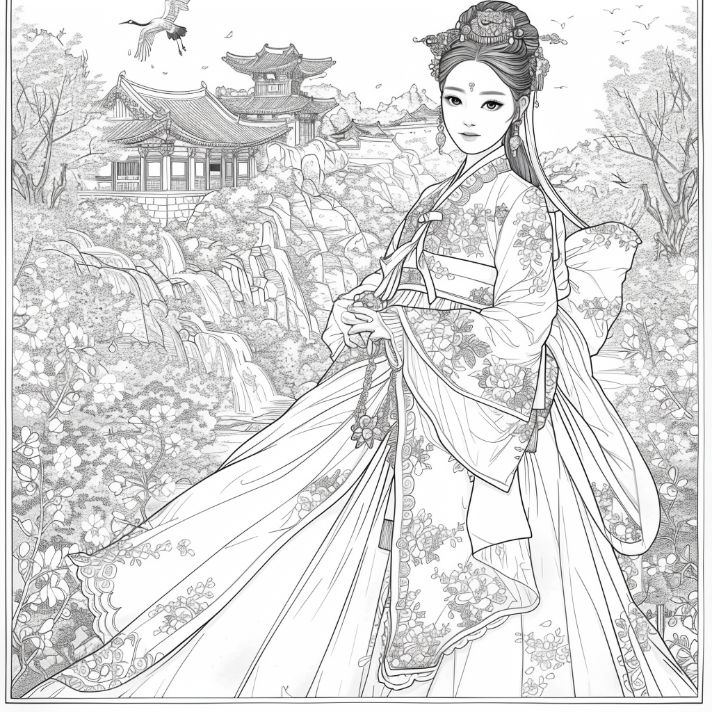 The Blossom Princess by the Water