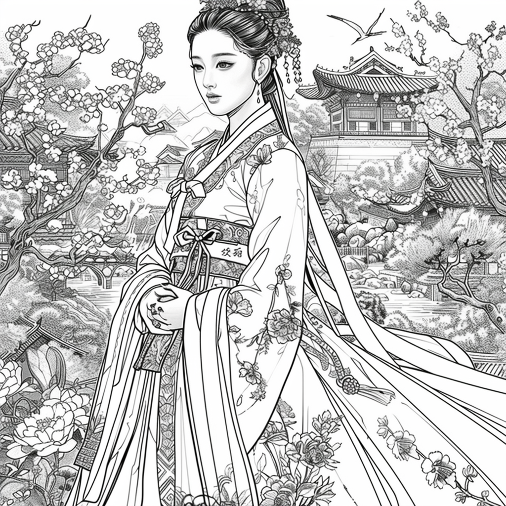 The Blossom Princess by the Water