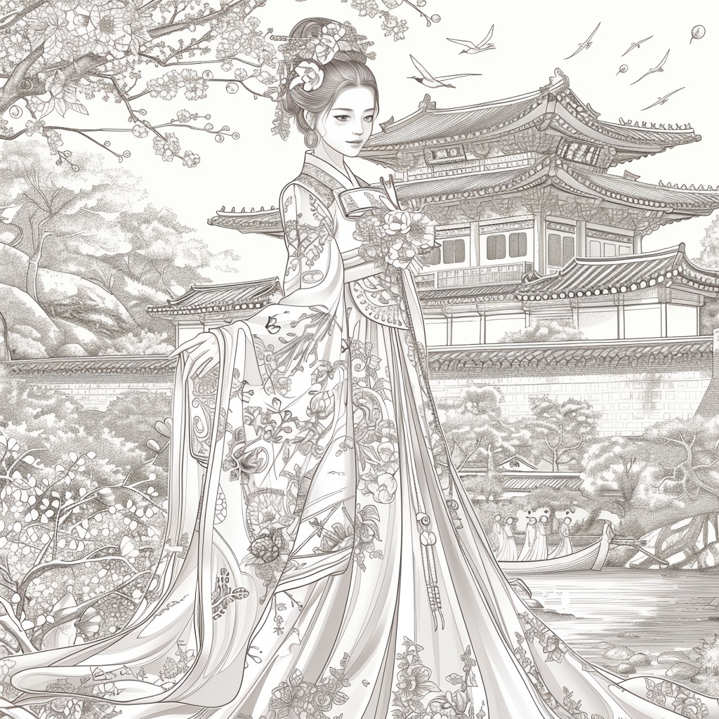 The Blossom Princess by the Water