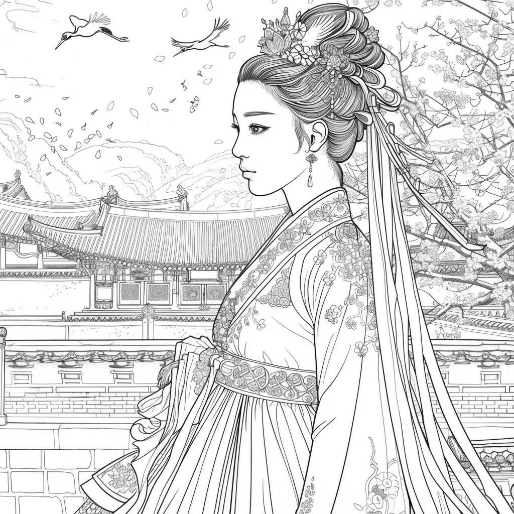 The Blossom Princess by the Water