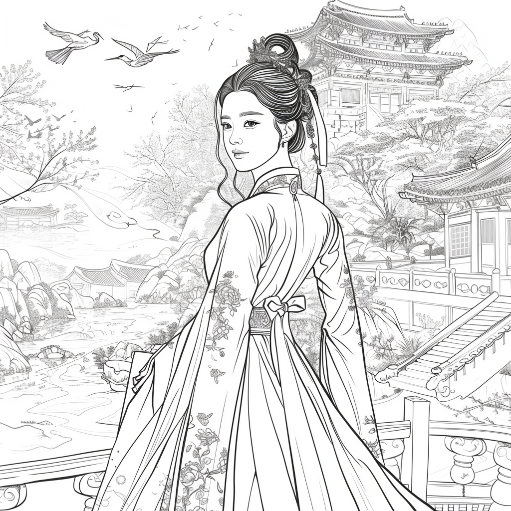 The Blossom Princess by the Water
