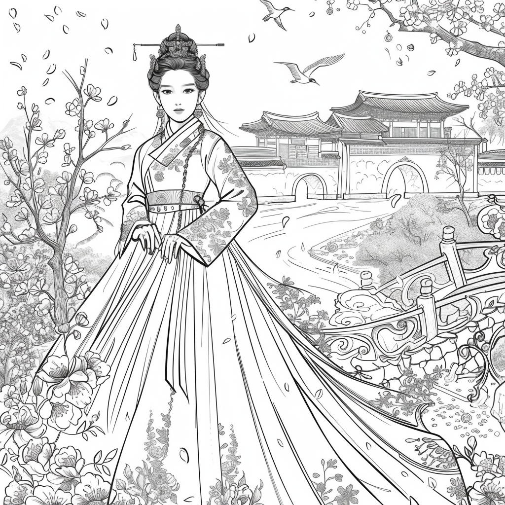 A Royal Vision in Hanbok Splendor