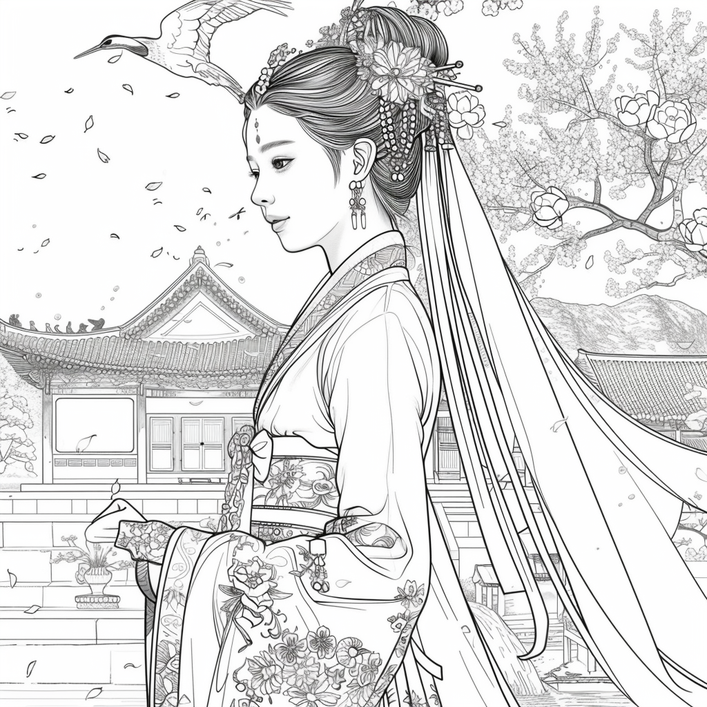 A Royal Vision in Hanbok Splendor