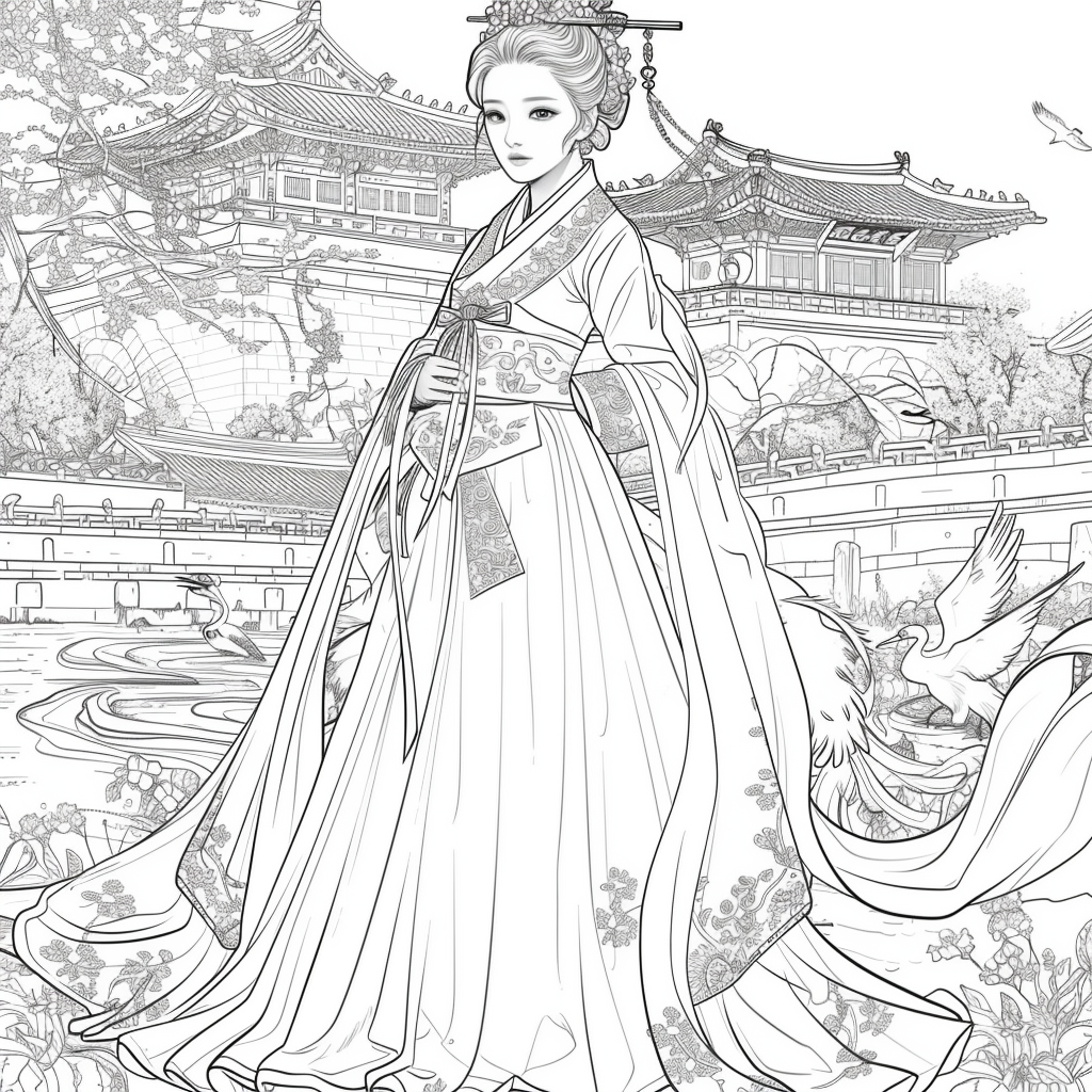 A Royal Vision in Hanbok Splendor