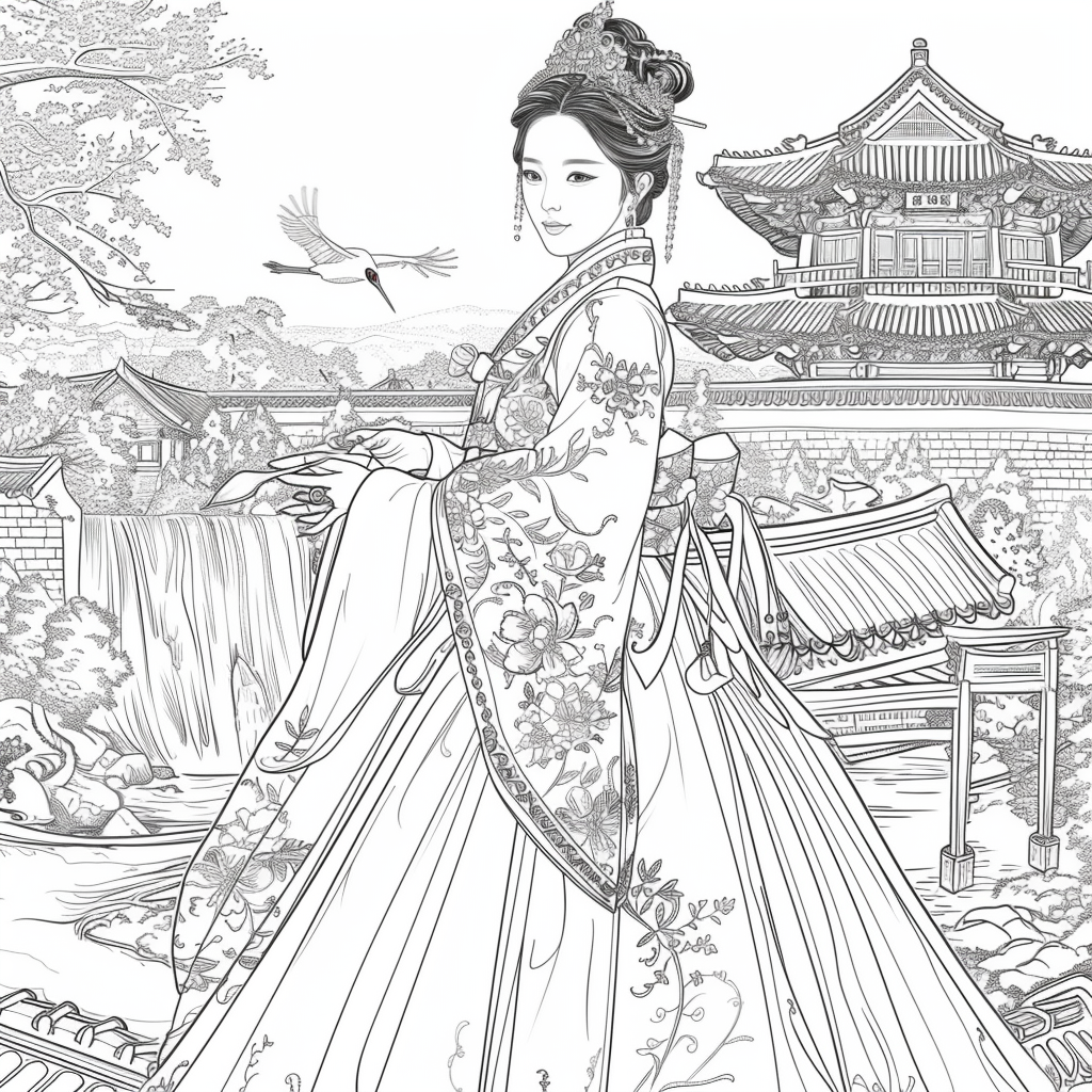 A Royal Vision in Hanbok Splendor