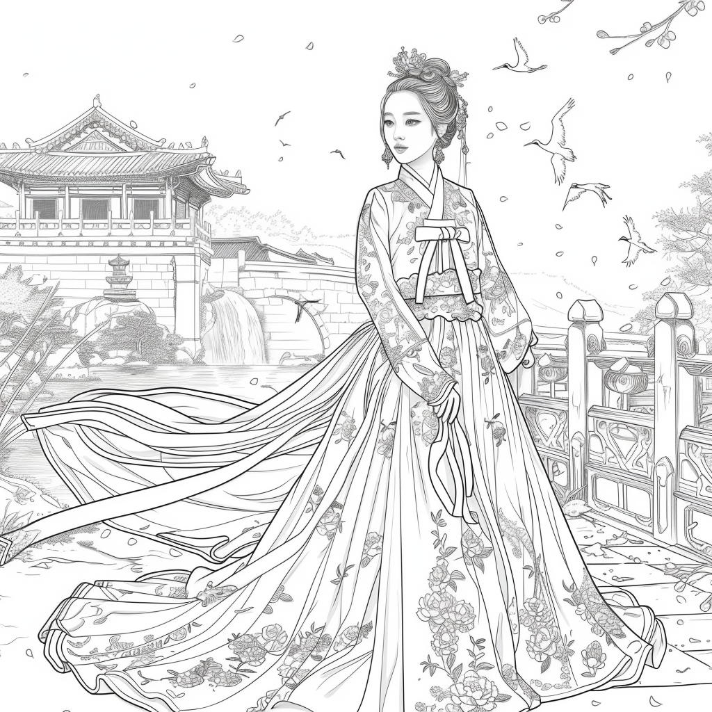A Royal Vision in Hanbok Splendor