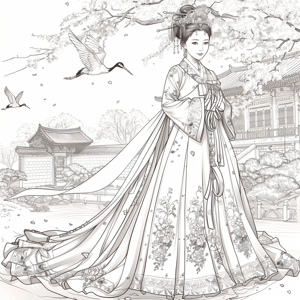 A Royal Vision in Hanbok Splendor