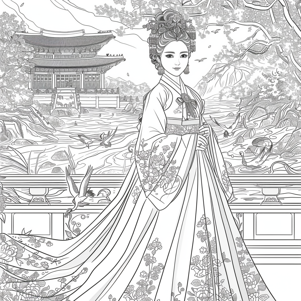 A Royal Vision in Hanbok Splendor