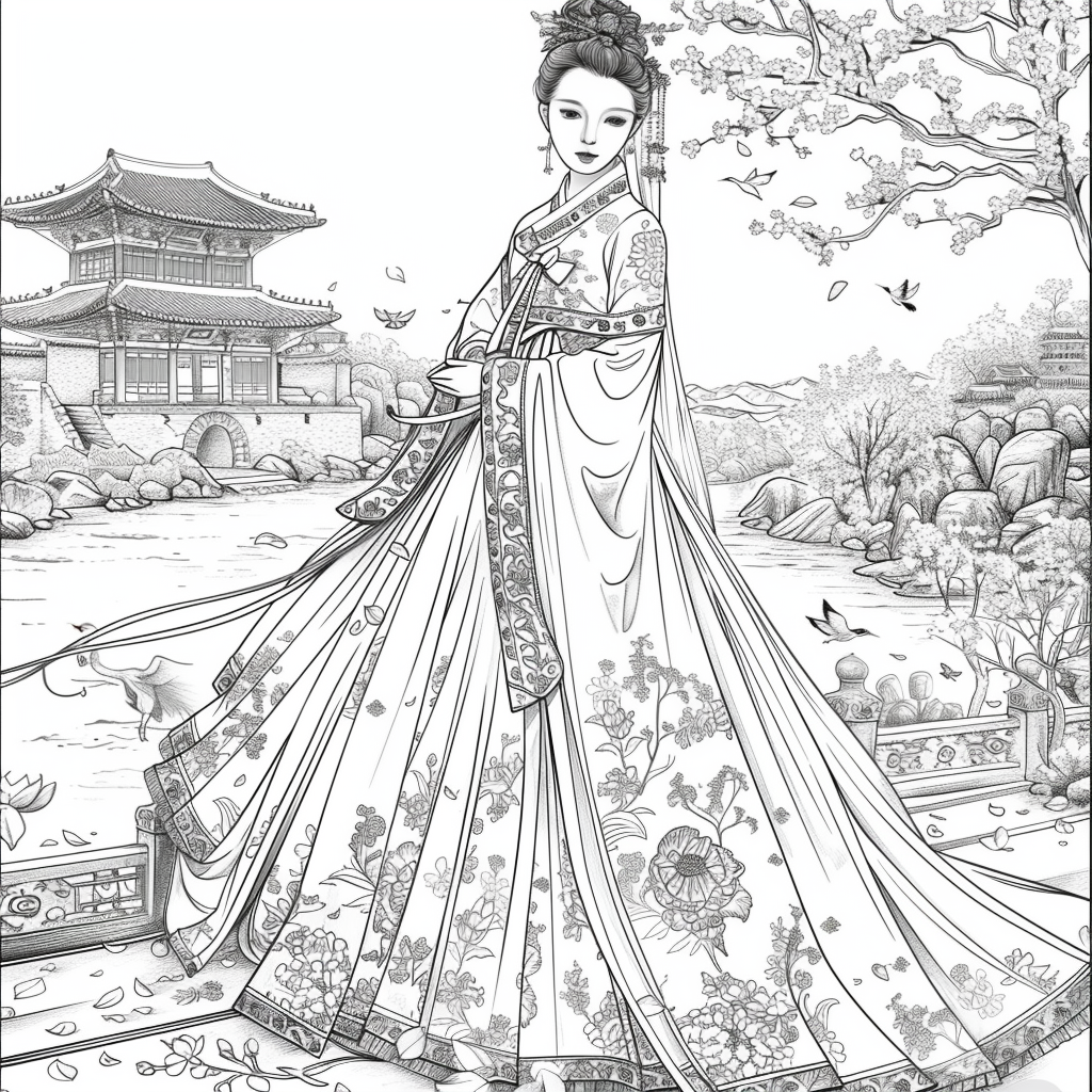 A Royal Vision in Hanbok Splendor