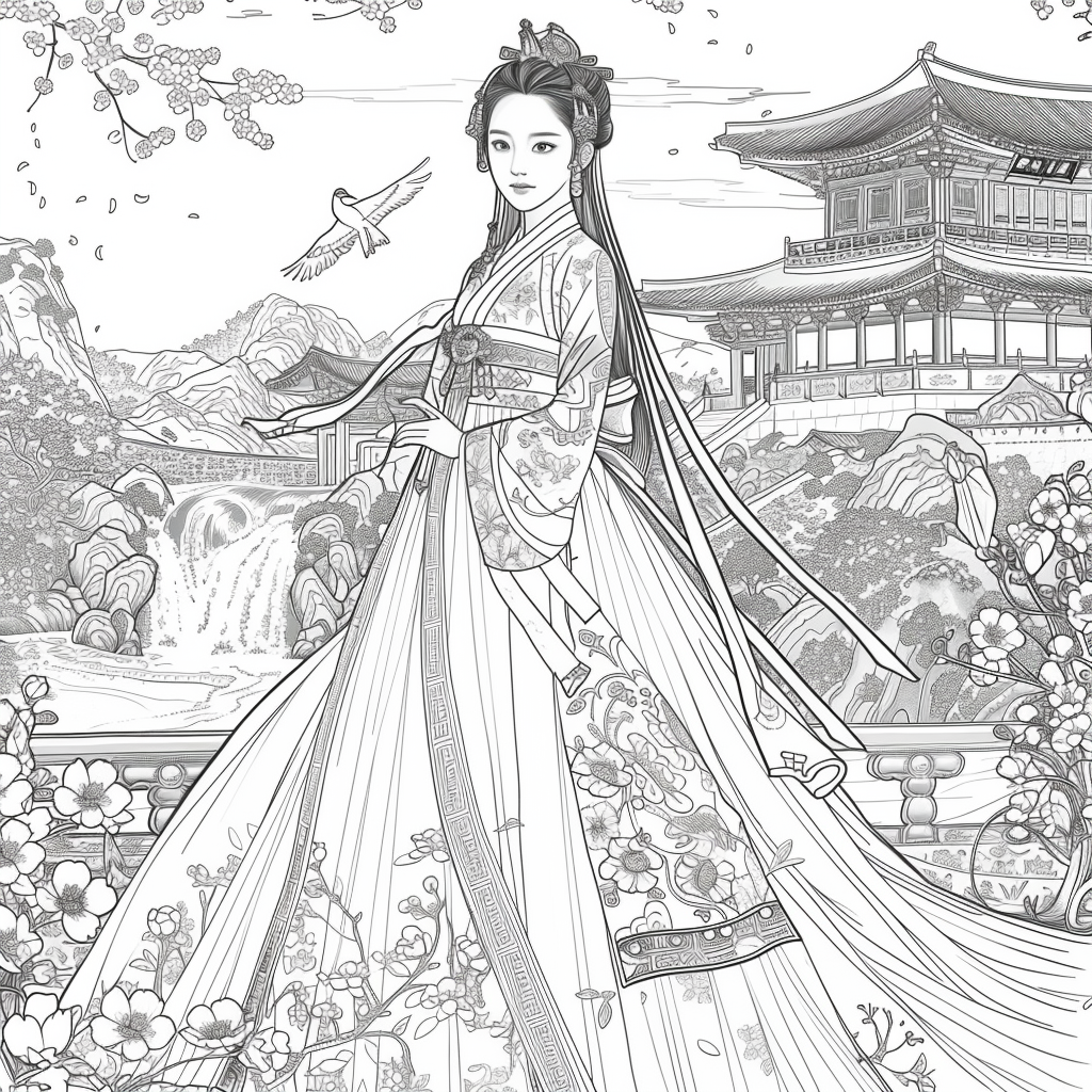 A Royal Vision in Hanbok Splendor