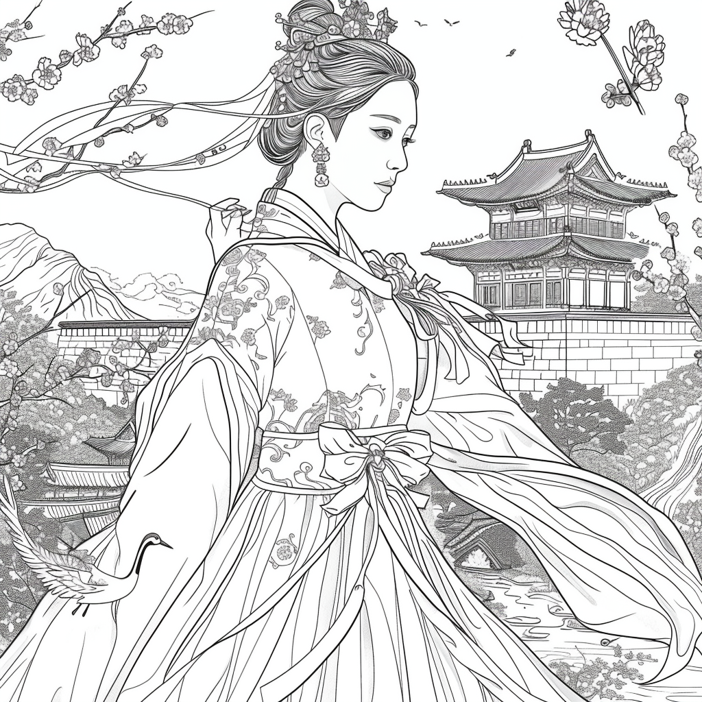 A Royal Vision in Hanbok Splendor