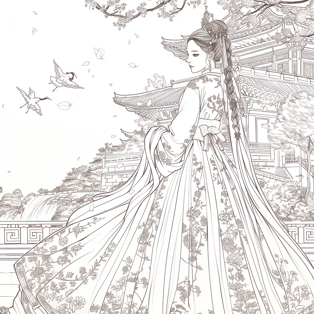 A Royal Vision in Hanbok Splendor