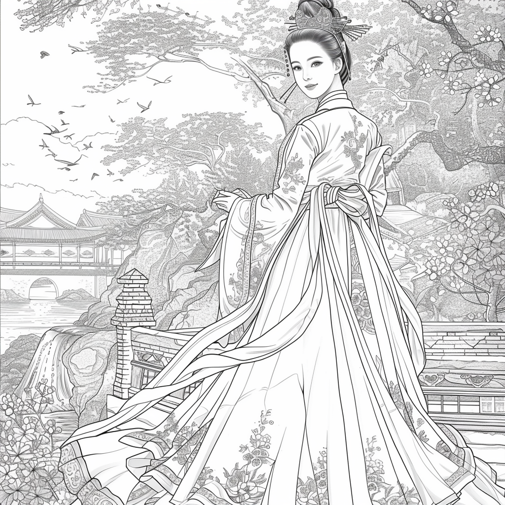 A Royal Vision in Hanbok Splendor