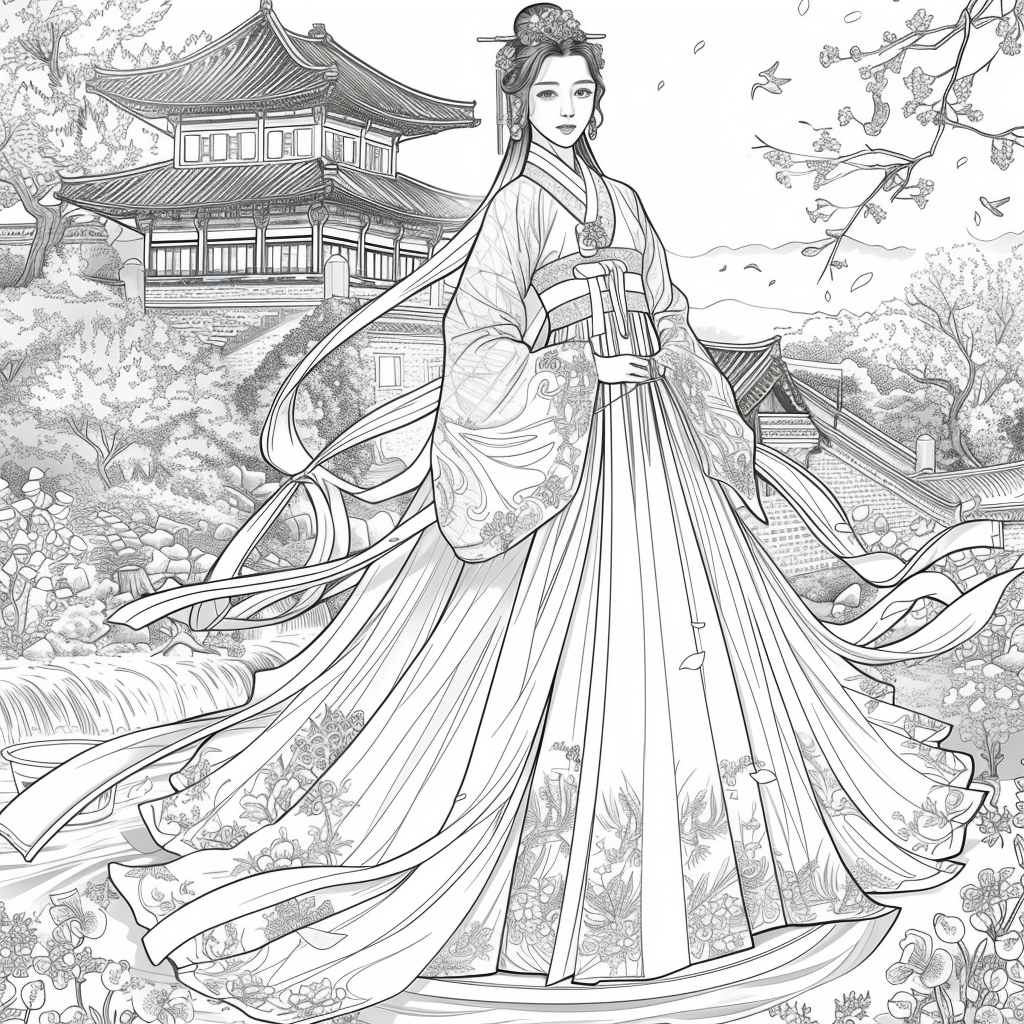 A Royal Vision in Hanbok Splendor