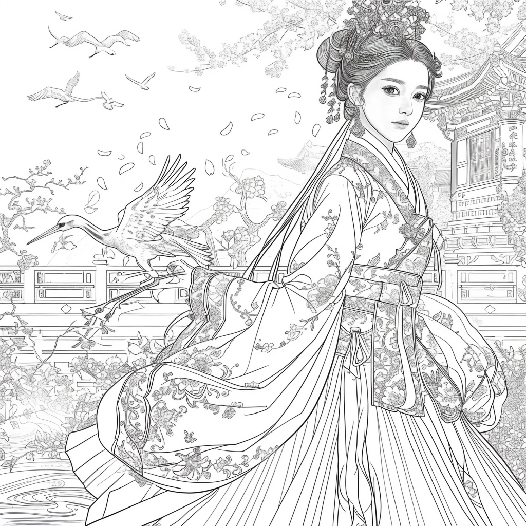 A Royal Vision in Hanbok Splendor