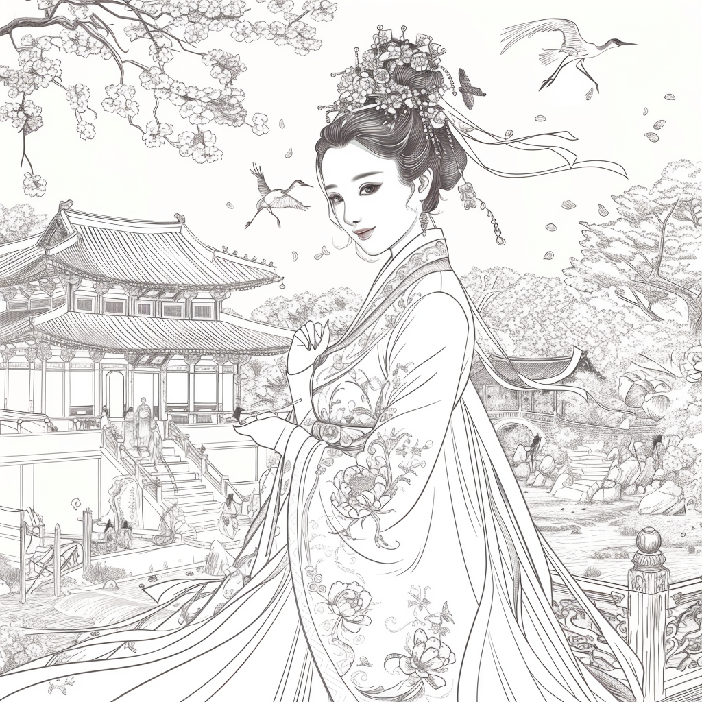 A Royal Vision in Hanbok Splendor