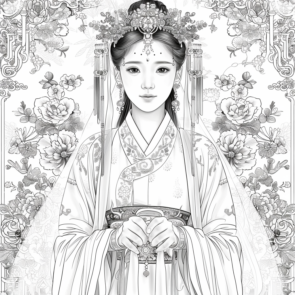 Crimson Elegance: The Korean Bride in Red Hanbok