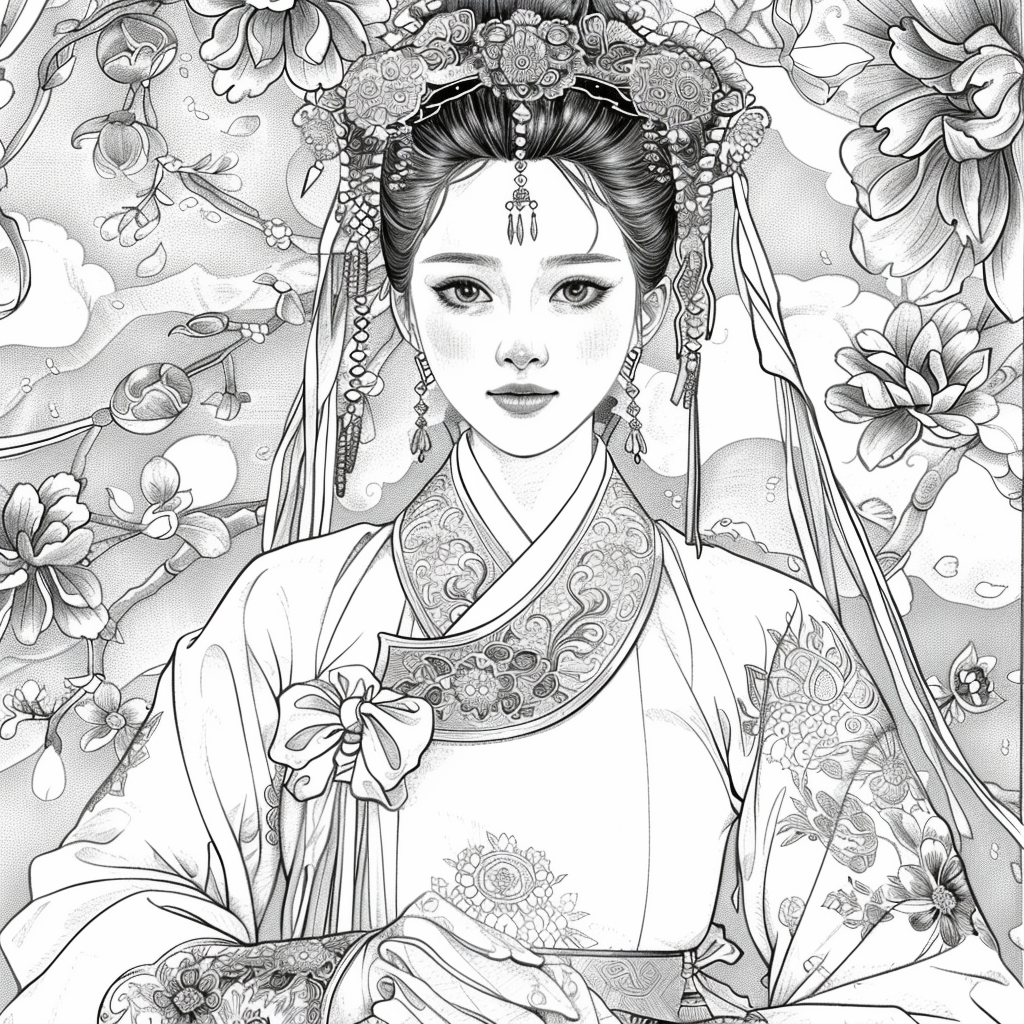 Blossom Crown: The Korean Bride of Radiant Traditions