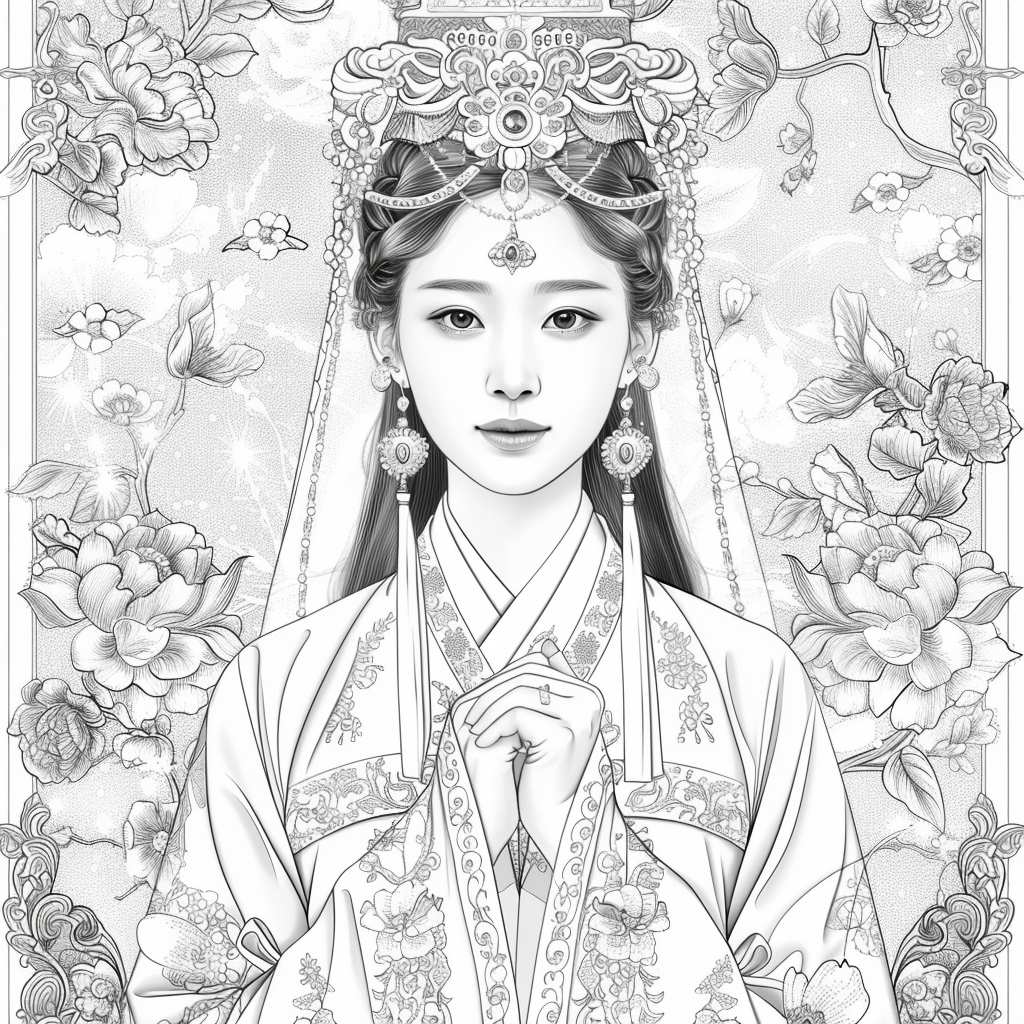 Blossom Crown: The Korean Bride of Radiant Traditions