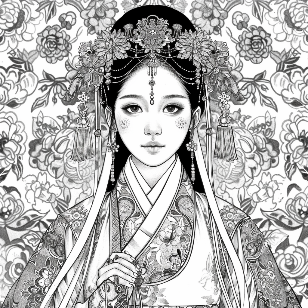 Blossom Crown: The Korean Bride of Radiant Traditions