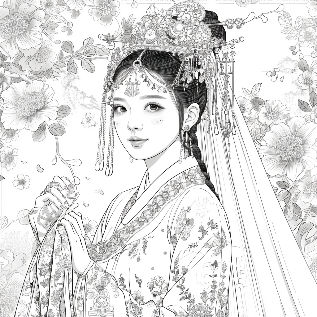 Blossom Crown: The Korean Bride of Radiant Traditions