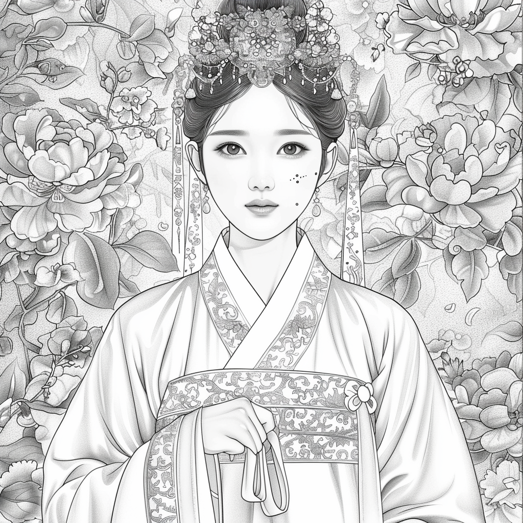 Blossom Crown: The Korean Bride of Radiant Traditions
