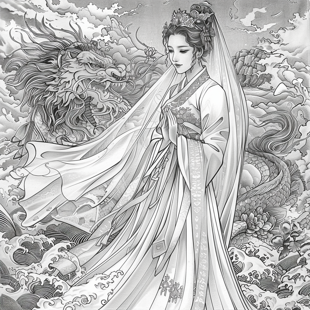 Divine Harmony: The Dragon-Guarded Empress
