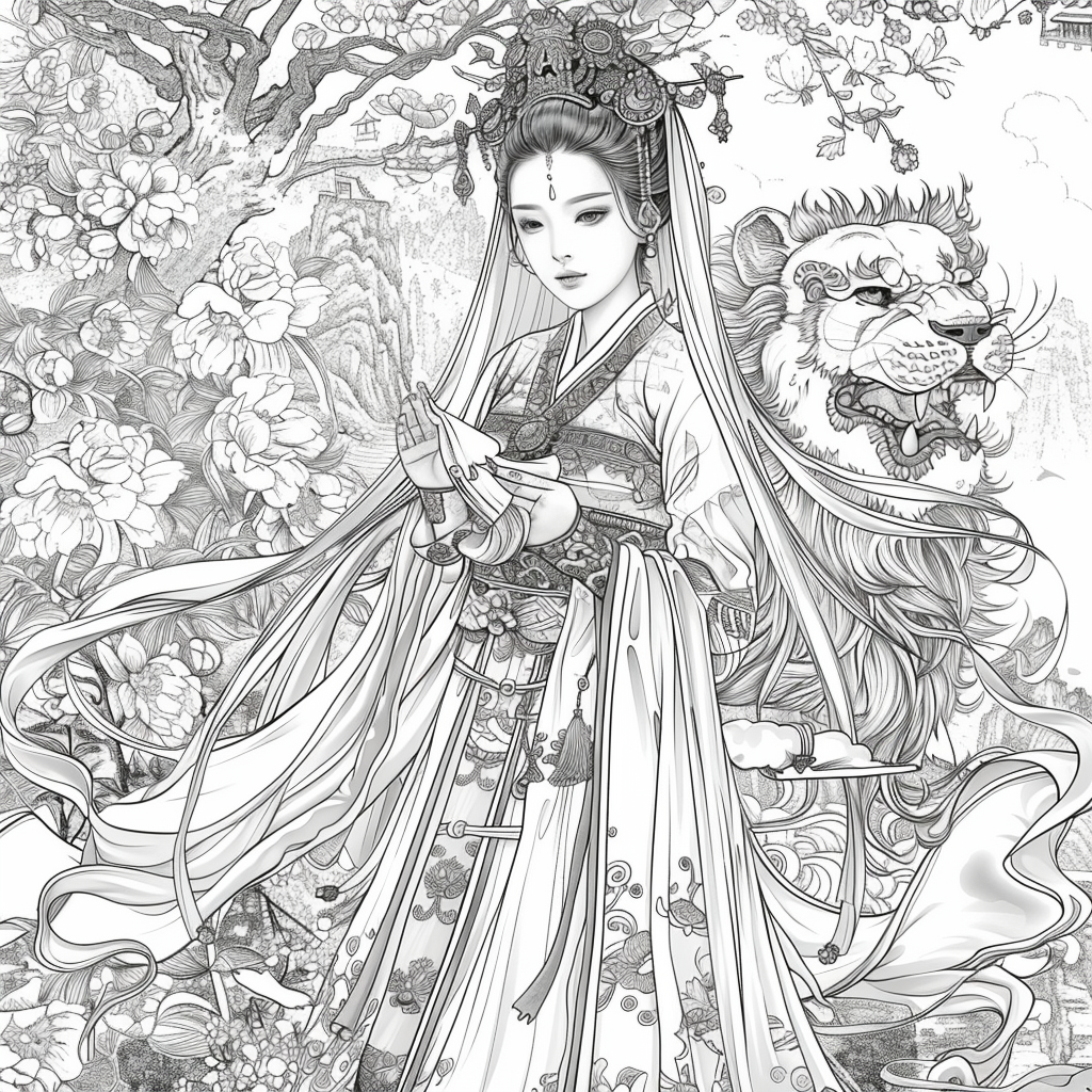 Divine Harmony: The Dragon-Guarded Empress