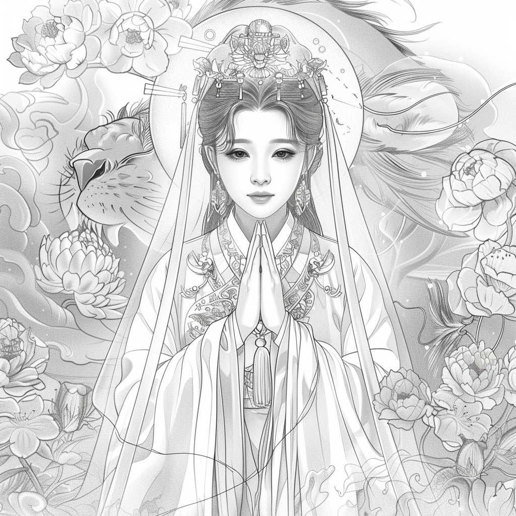 Divine Harmony: The Dragon-Guarded Empress