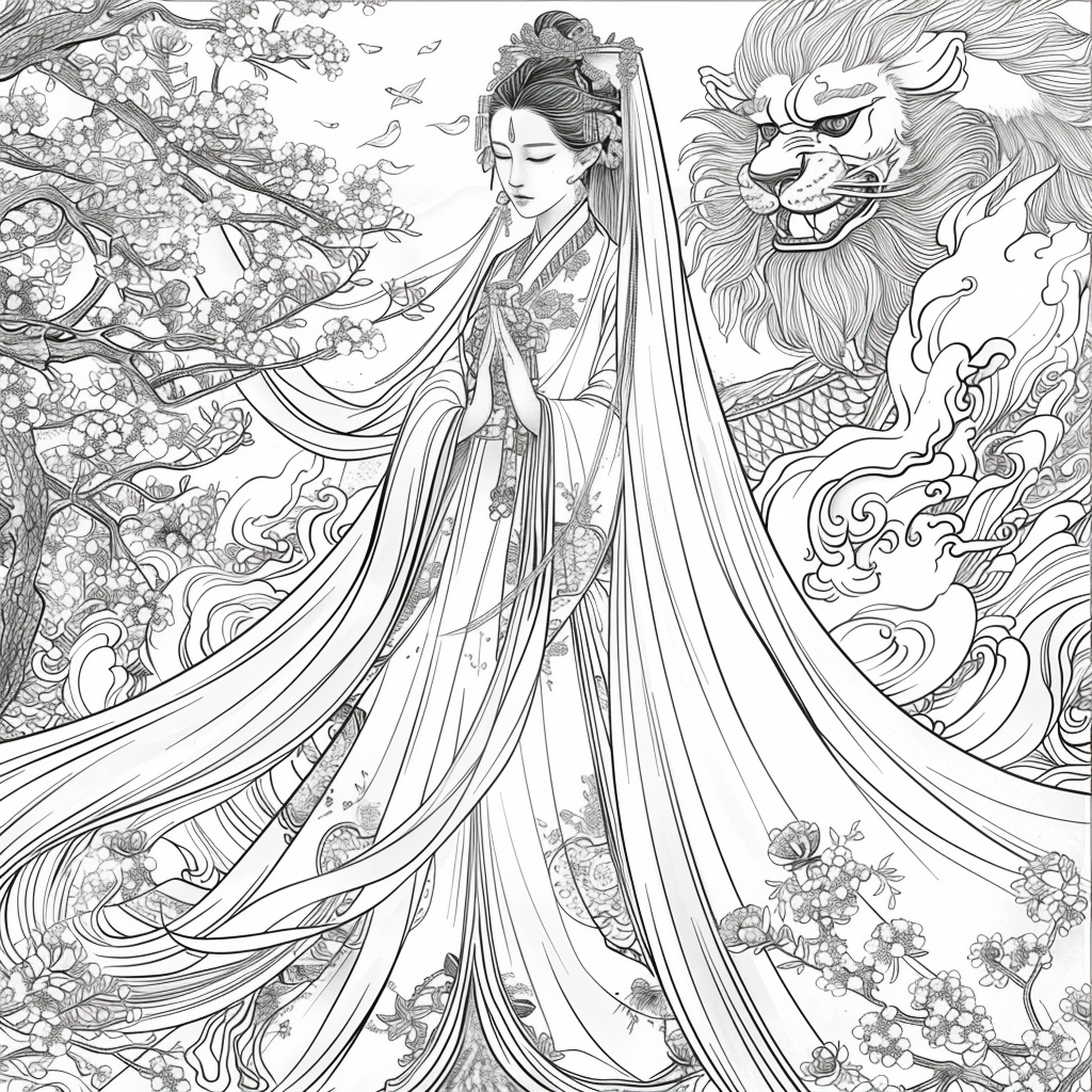 Divine Harmony: The Dragon-Guarded Empress