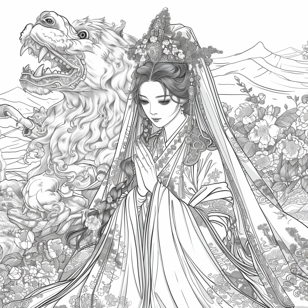 Divine Harmony: The Dragon-Guarded Empress