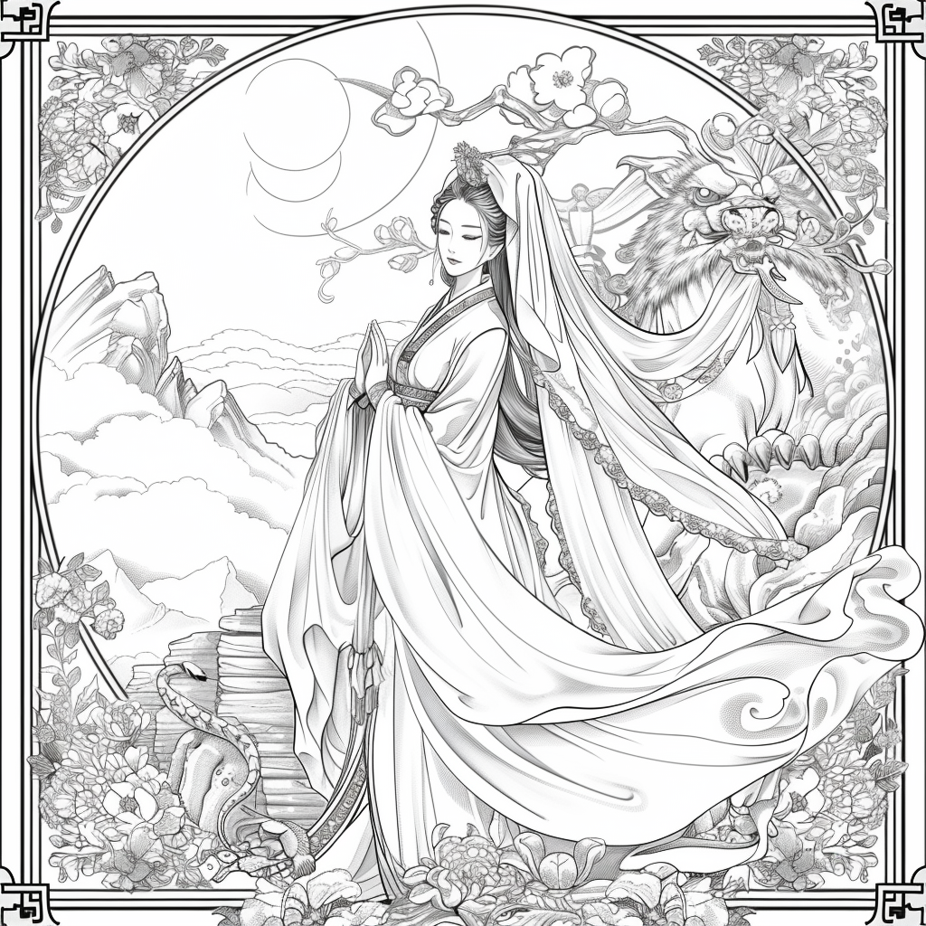 Divine Harmony: The Dragon-Guarded Empress
