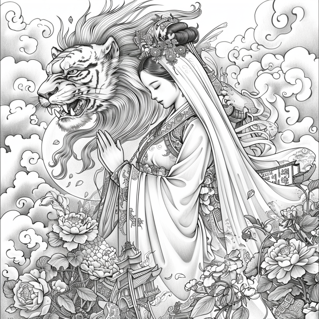 Divine Harmony: The Dragon-Guarded Empress