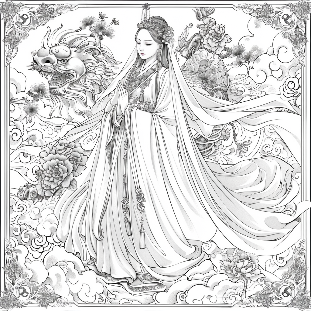 Divine Harmony: The Dragon-Guarded Empress