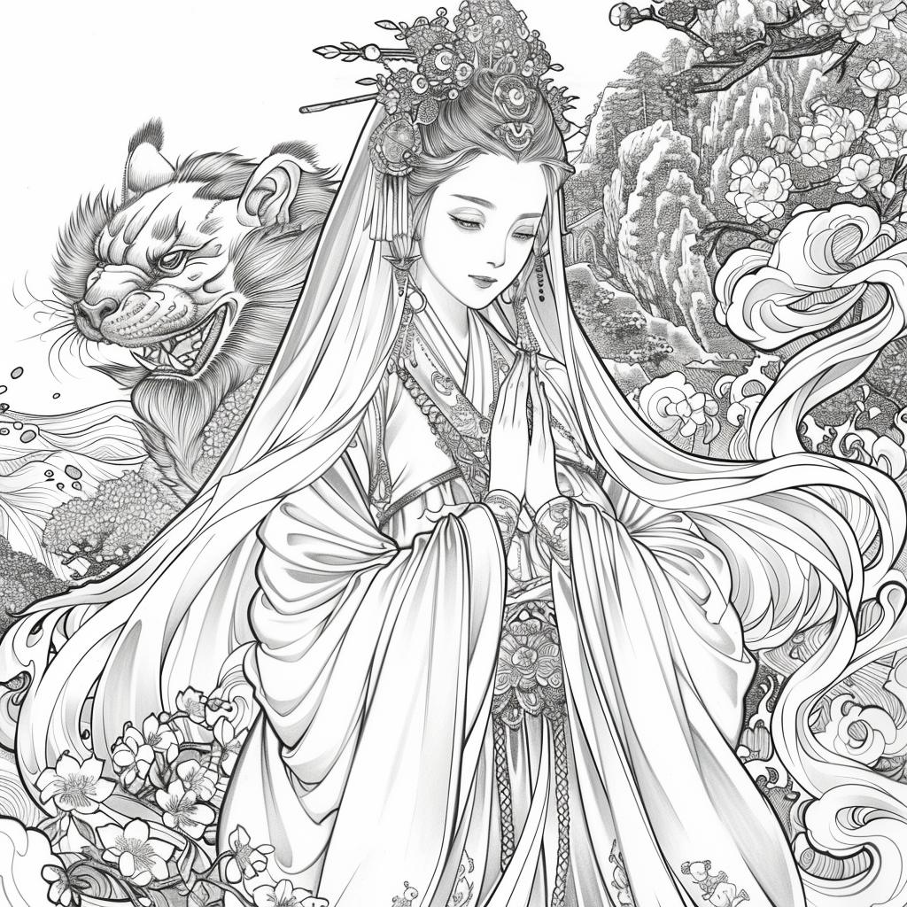 Divine Harmony: The Dragon-Guarded Empress