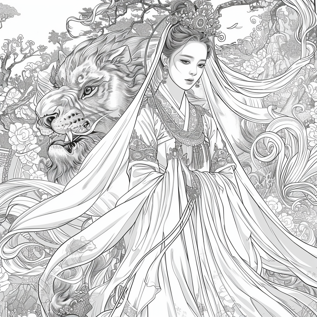 Divine Harmony: The Dragon-Guarded Empress