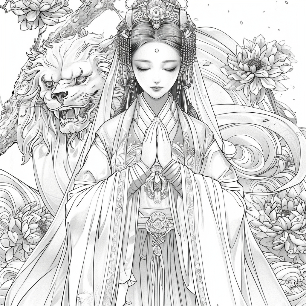 Divine Harmony: The Dragon-Guarded Empress
