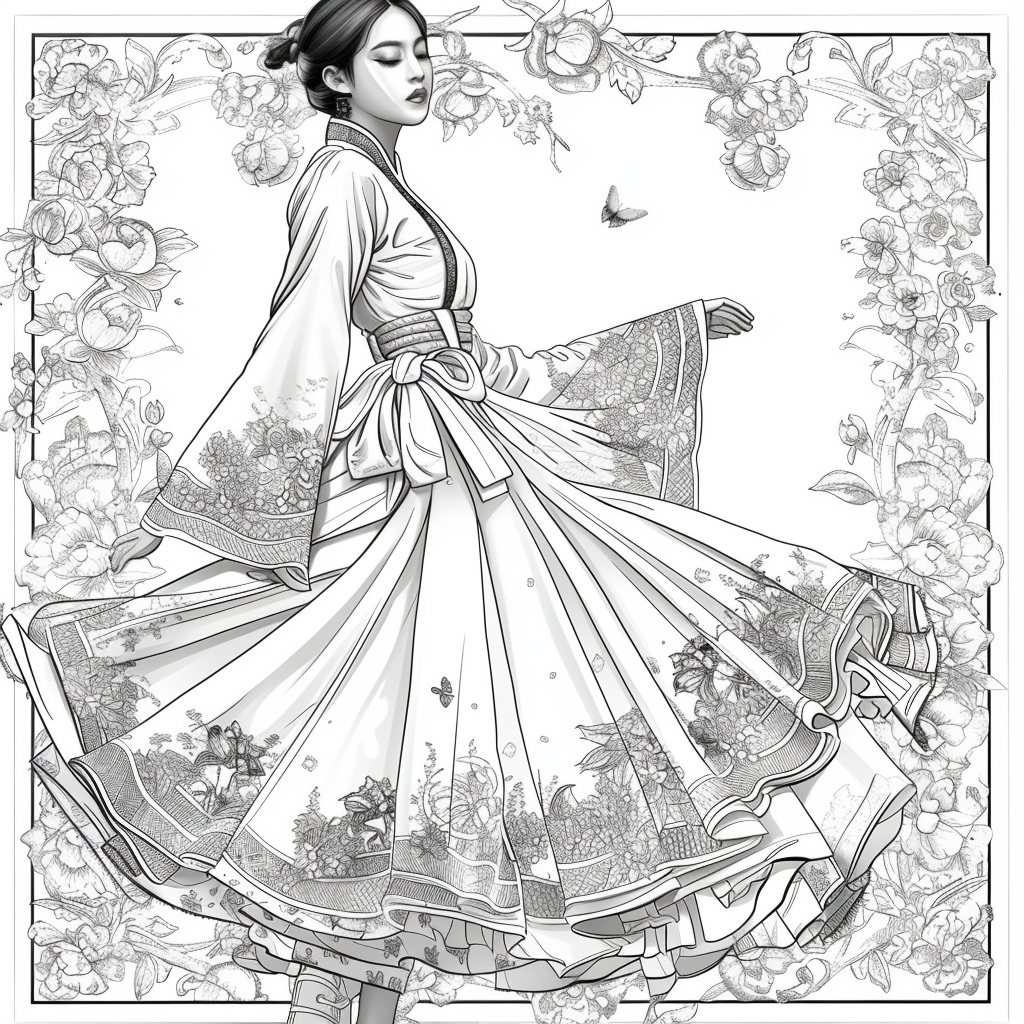 Ethereal Grace: The Modern Hanbok Muse