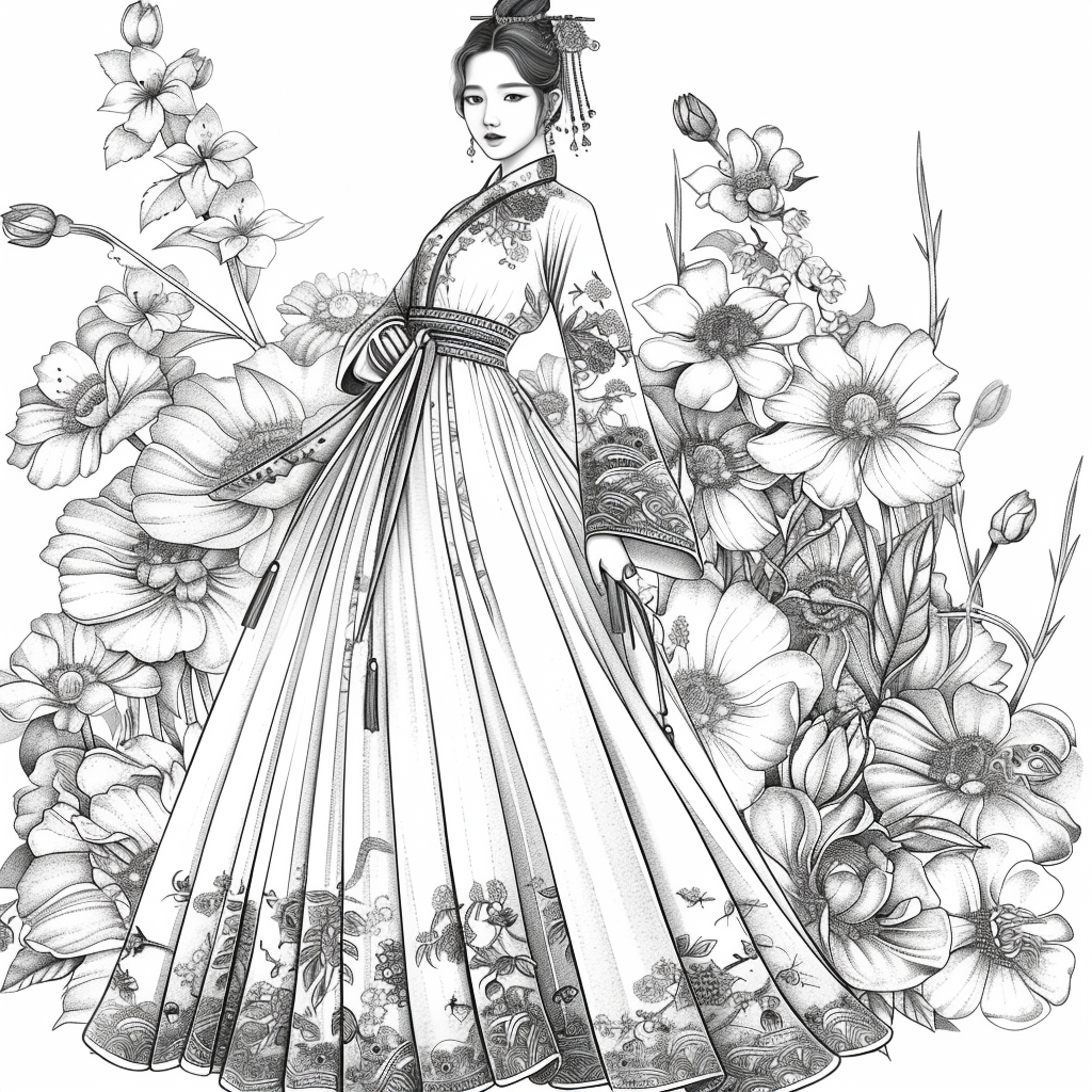 Ethereal Grace: The Modern Hanbok Muse