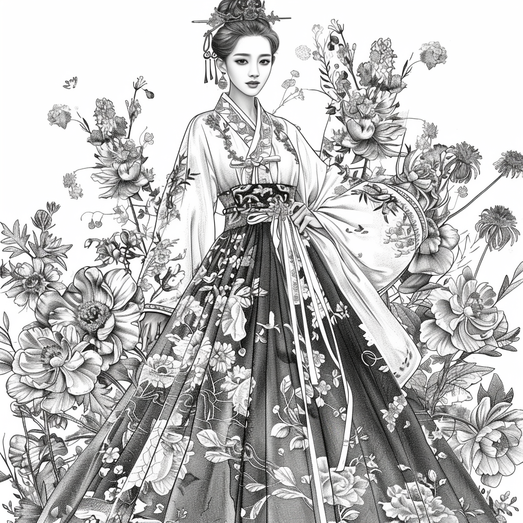 Ethereal Grace: The Modern Hanbok Muse