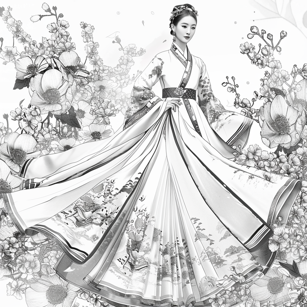Dance of Blossoms and Silk
