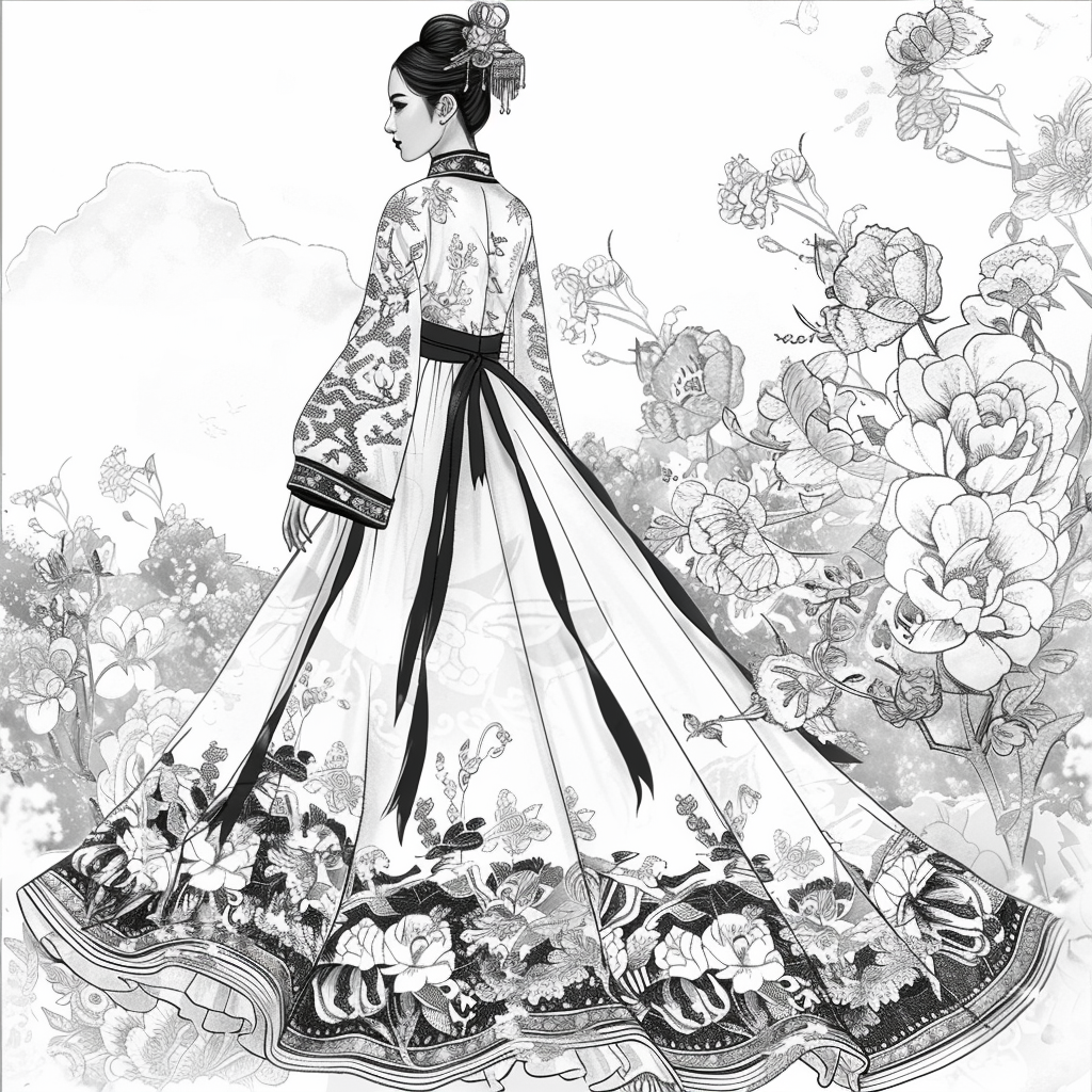 Ethereal Grace: The Modern Hanbok Muse