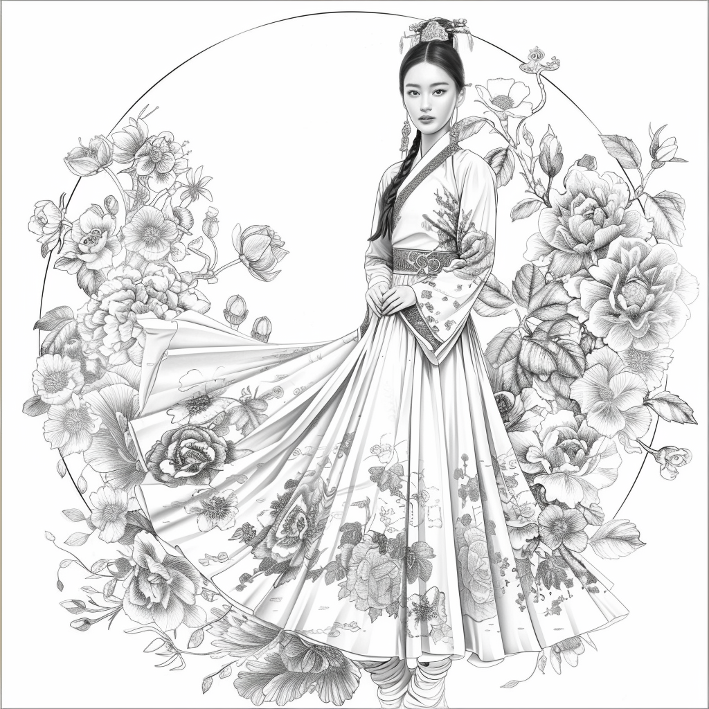Ethereal Grace: The Modern Hanbok Muse