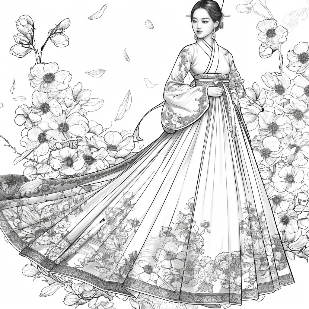Ethereal Grace: The Modern Hanbok Muse